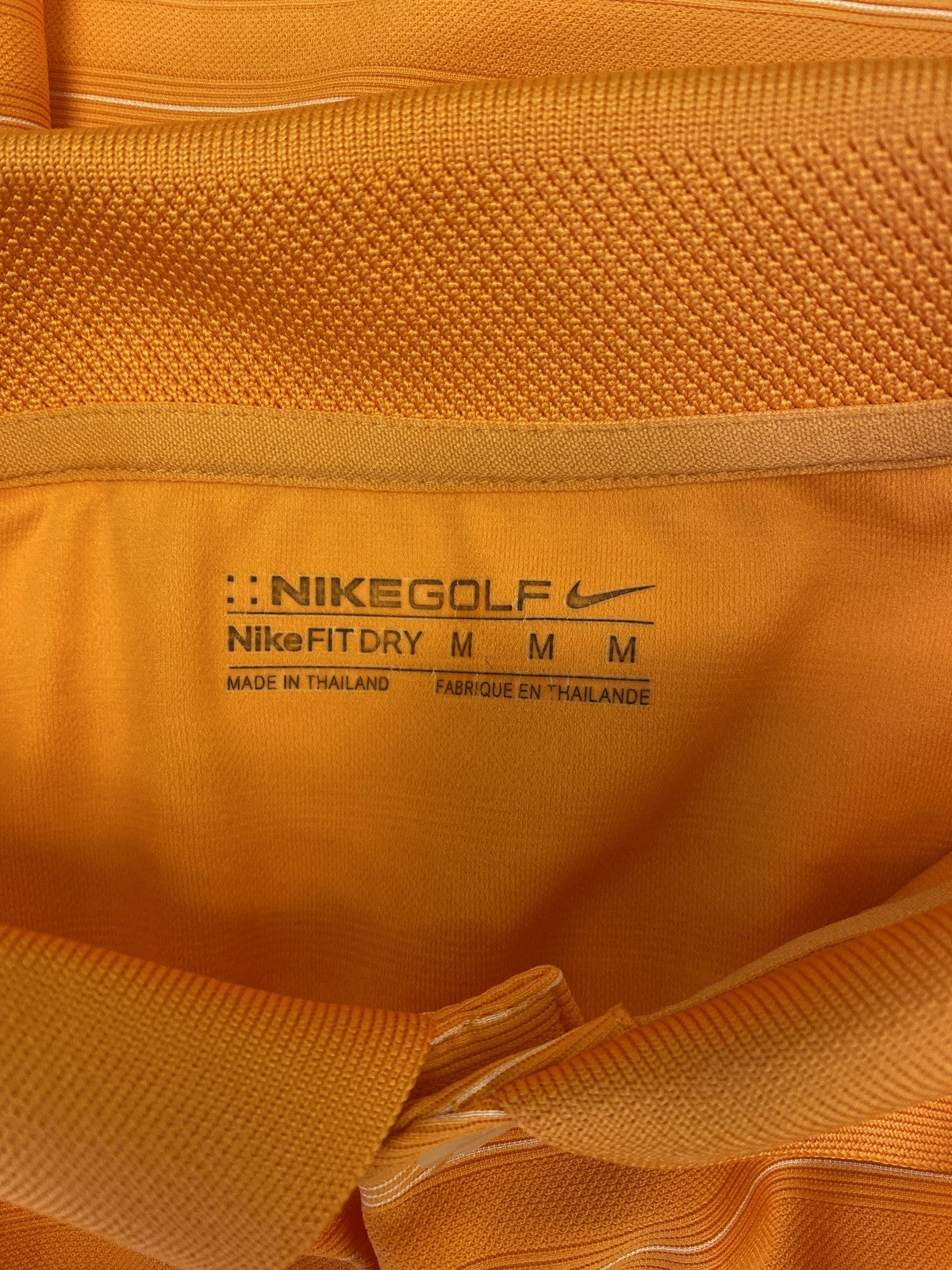 Nike Golf Men’s Orange Fit Dry Short Sleeve Athletic Polo - M