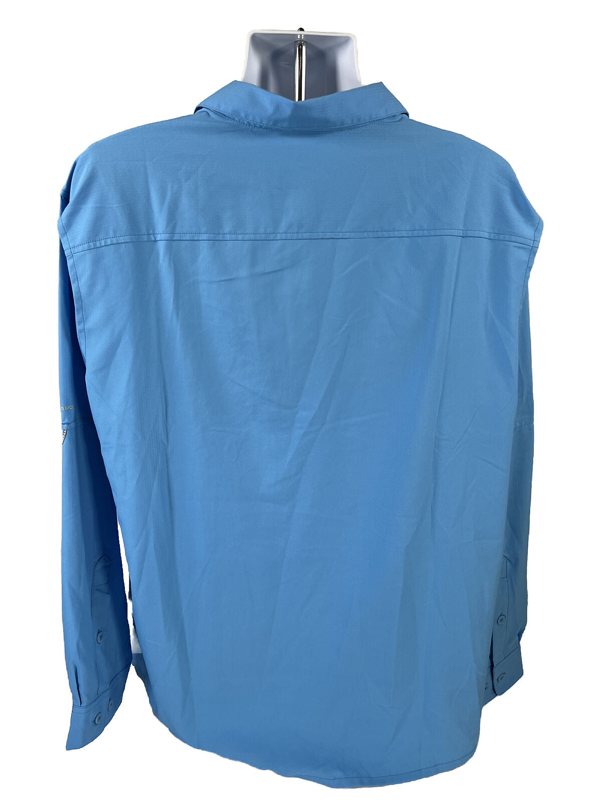 Columbia Men's Blue PFG Long Sleeve Button Up Casual Shirt - XL