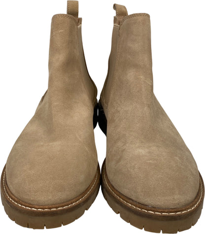Steve Madden Women’s Tan/Beige Suede Leopold Chelsea Boots - 8.5