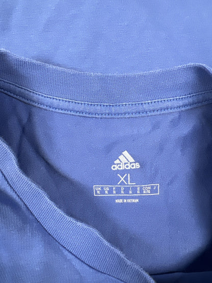 Adidas Men’s Blue Short Sleeve Cotton Graphic T-Shirt - XL