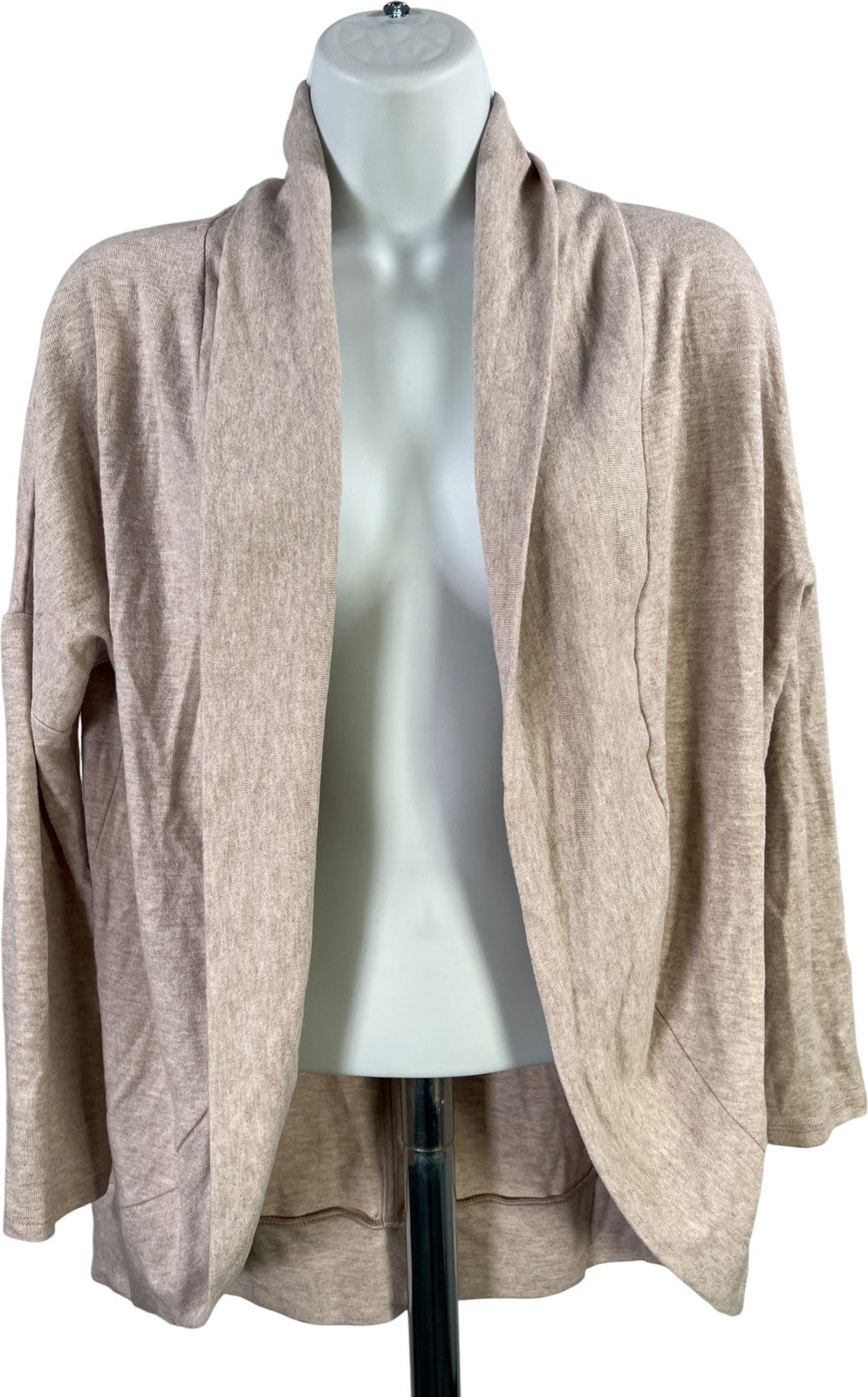 White House Black Market Women’s Beige Open Front Cardigan Sweater - XXS