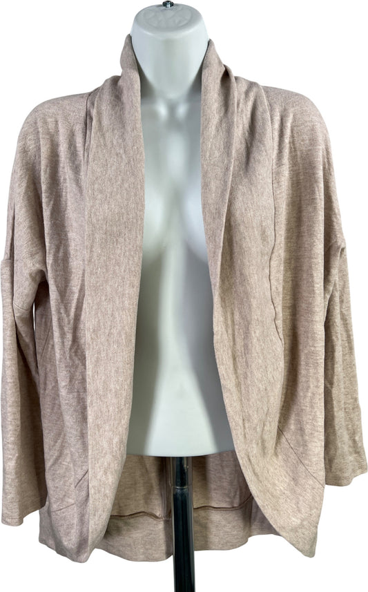 White House Black Market Women’s Beige Open Front Cardigan Sweater - XXS