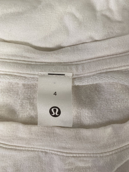 Lululemon Women’s White/Ivory Long Sleeve Crewneck Shirt - 4/XS
