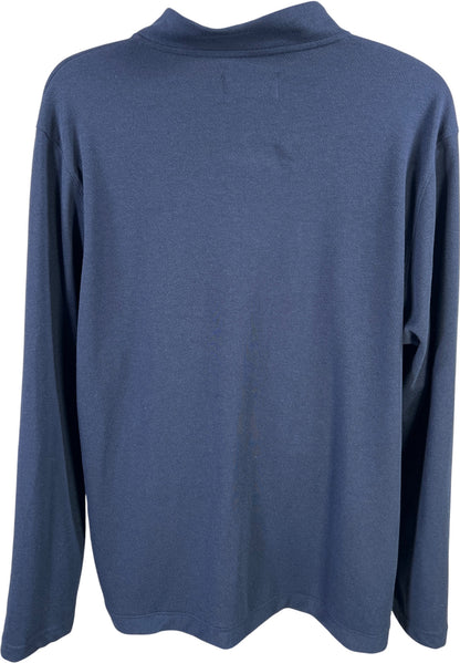 Nike Jordan Men’s Blue U of M Michigan 1/4 Zip Pullover Shirt - XXL