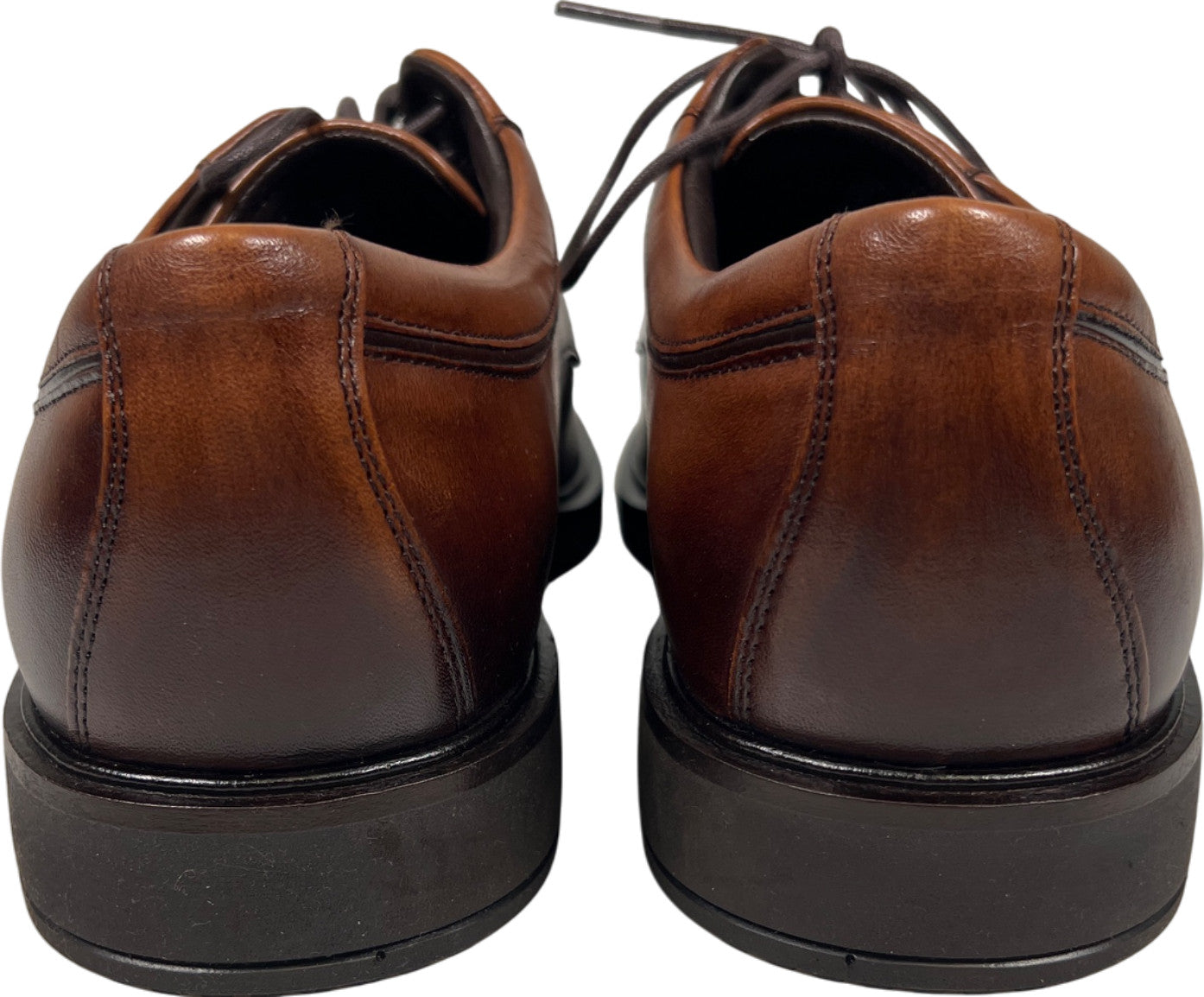 Ecco Vitrus Men’s Brown Leather Lace Up Oxford Dress Shoes -42/US 8