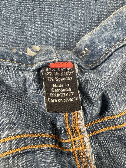 APT 9 Women’s Medium Wash Cuffed Denim Capri Jeans - 18W