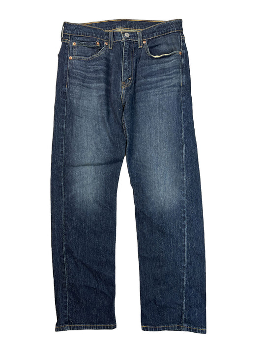Levi's Men's Dark Wash 505 Regular Straight Leg Denim Jeans - 32x30