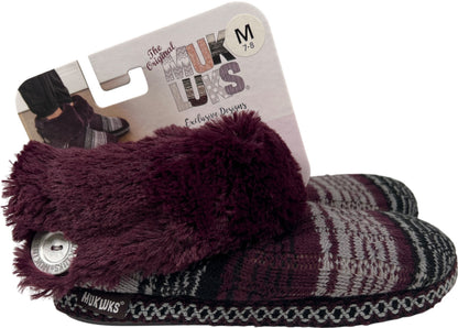 Muk Luks Women’s Purple Plum Slipper Boots - M/7-8