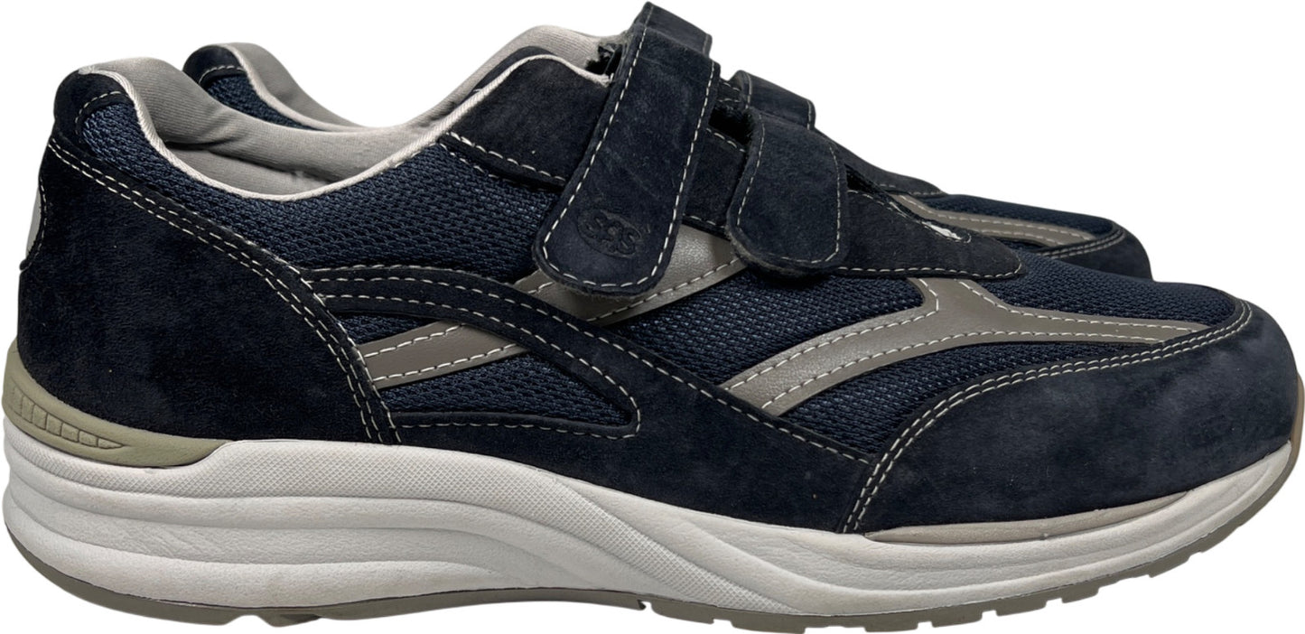 SAS Men’s Blue Suede Comfort Walking Sneakers - 12 Wide