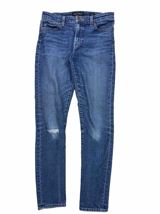Lucky Brand Women's Medium Wash Distressed Ava Skinny Jeans - 2/26