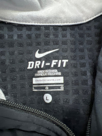 Nike Women’s Black Dri-Fit Element Long Sleeve Full Zip Jacket - L