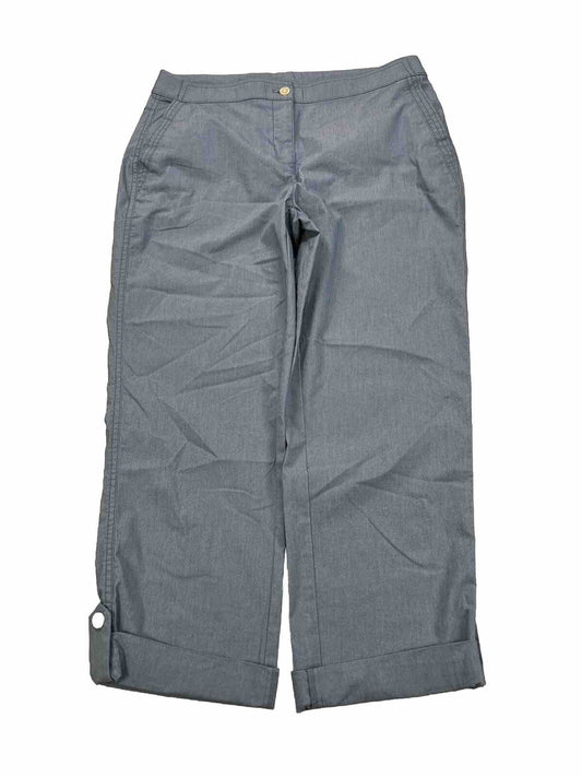 Chico's Women's Blue Roll Cuff Stretch Pants - 0/US 4