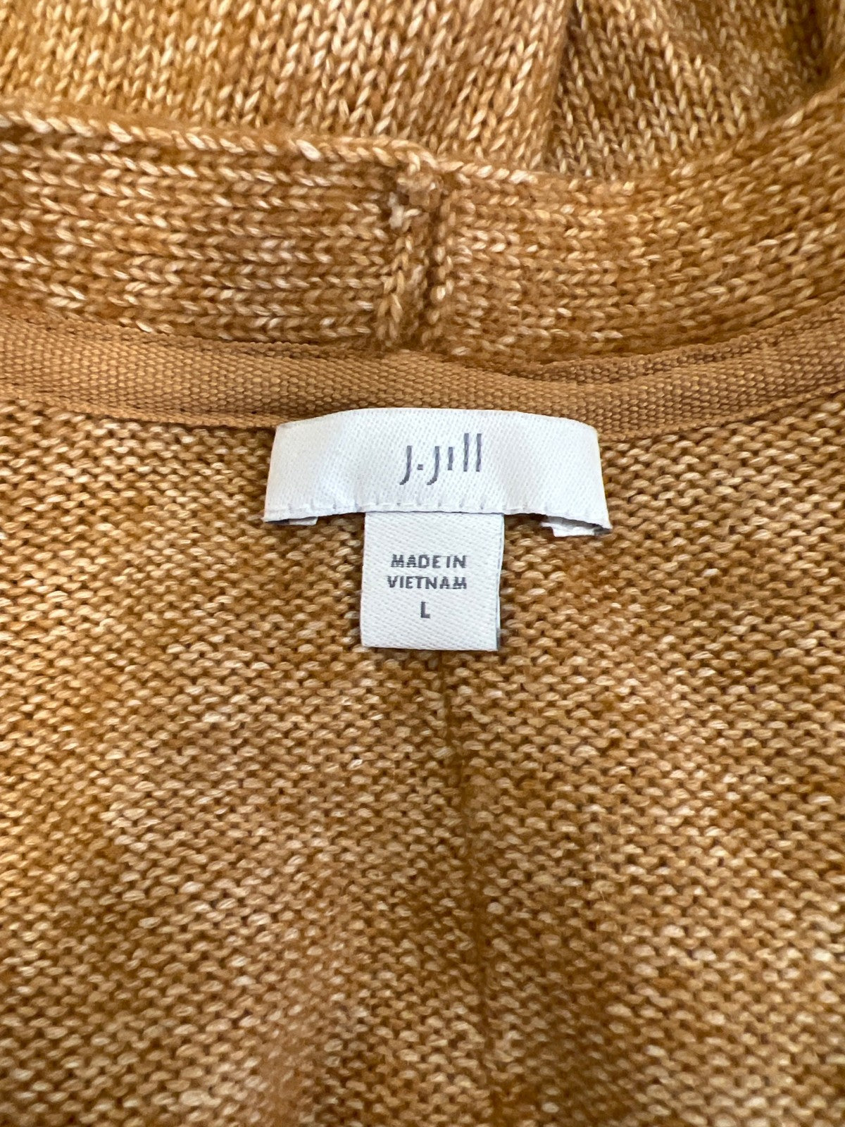 J.Jill Women’s Brown Long Sleeve Button Up Cardigan Sweater - L