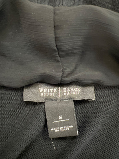 White House Black Market Women’s Black 3/4 Sleeve Open Cardigan - S