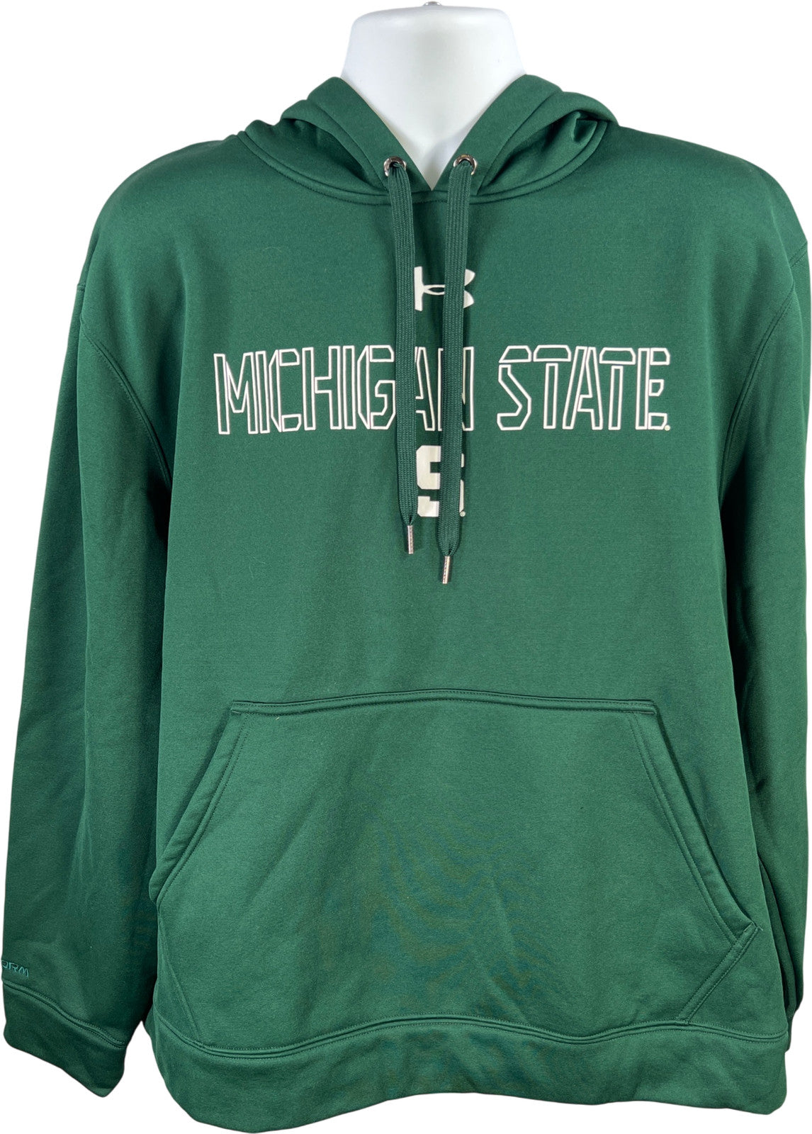 Under Armour Men’s Green MSU Michigan State Fleece Lined Sweatshirt - XL