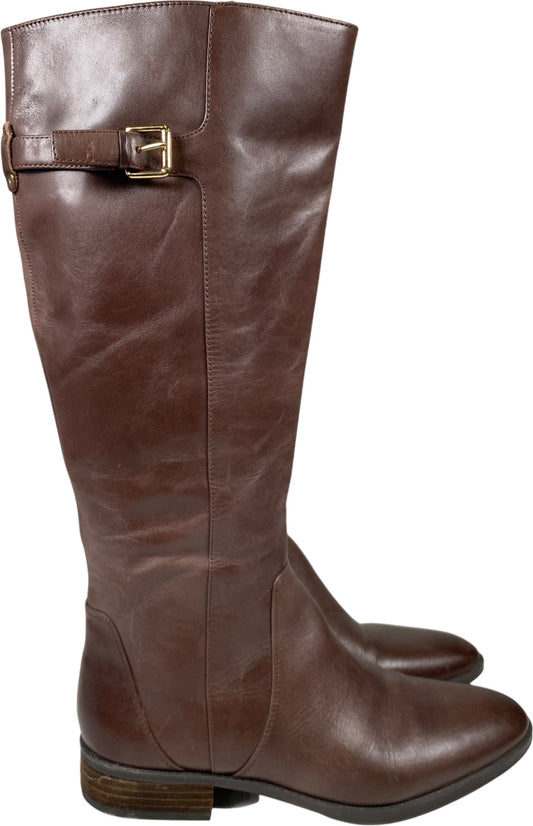 Sam Edelman Women’s Brown Leather Patton Tall Riding Boots - 10