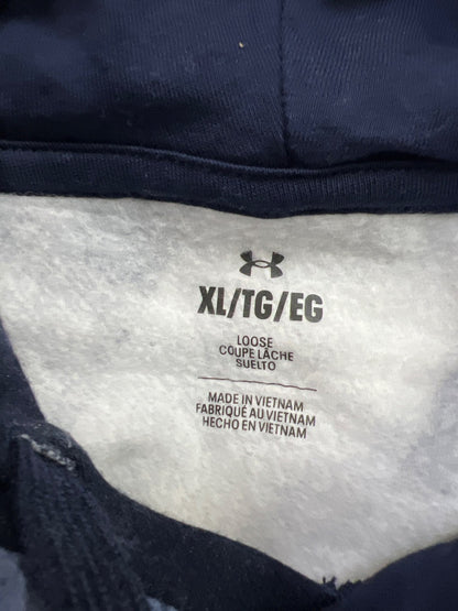 Under Armour Men’s Blue Rival Fleece Lined Pullover Hoodie Sweatshirt - XL