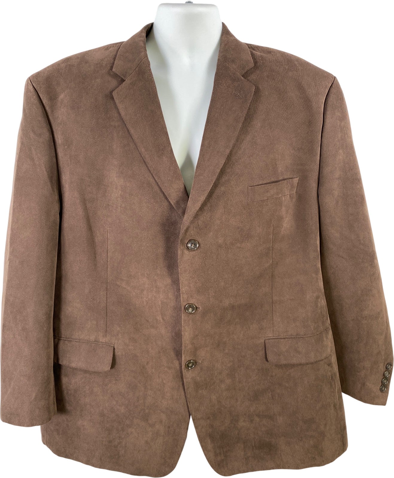 Calvin Klein Men’s Brown Long Sleeve Two Button Blazer Jacket - 50