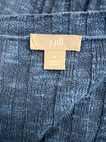 J.Jill Women’s Blue Long Sleeve Open Cardigan Sweater - M