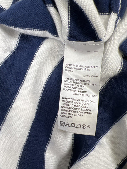 Chico’s Zenergy Women’s Blue/White Striped Knit Tank Top - 2/US L