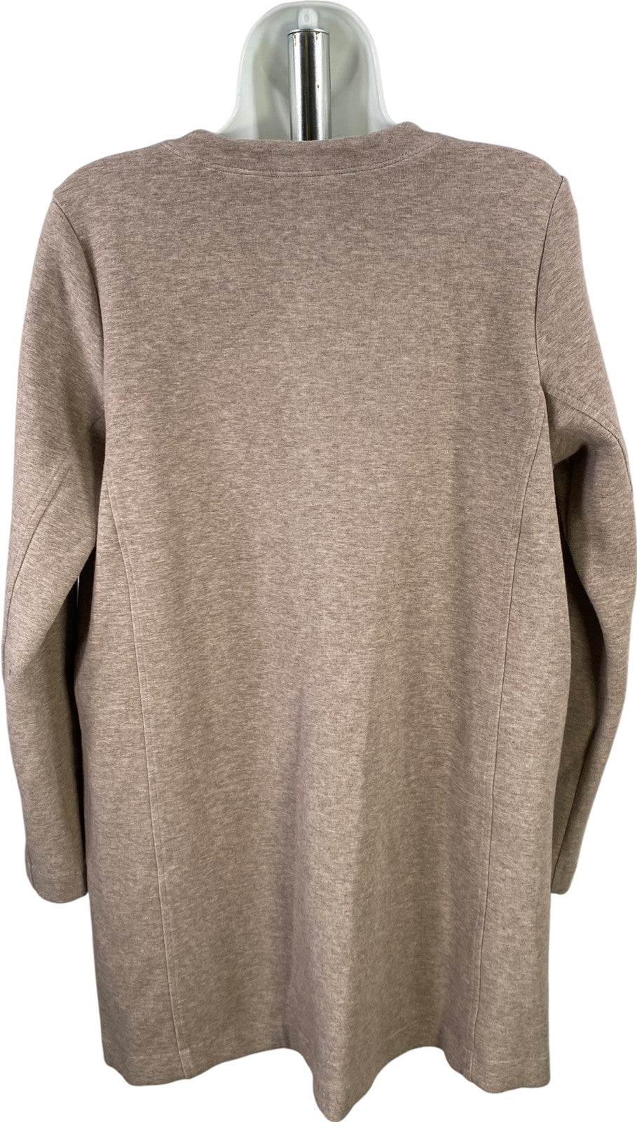 Pure J.Jill Women’s Gray/Beige Long Sleeve Snap Button Sweater Jacket - S