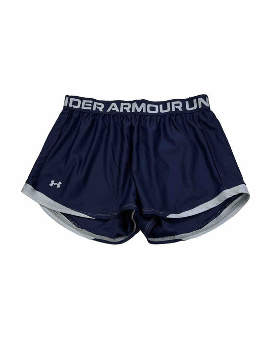 Under Armour Women's Navy Blue Non Lined Athletic Shorts - M