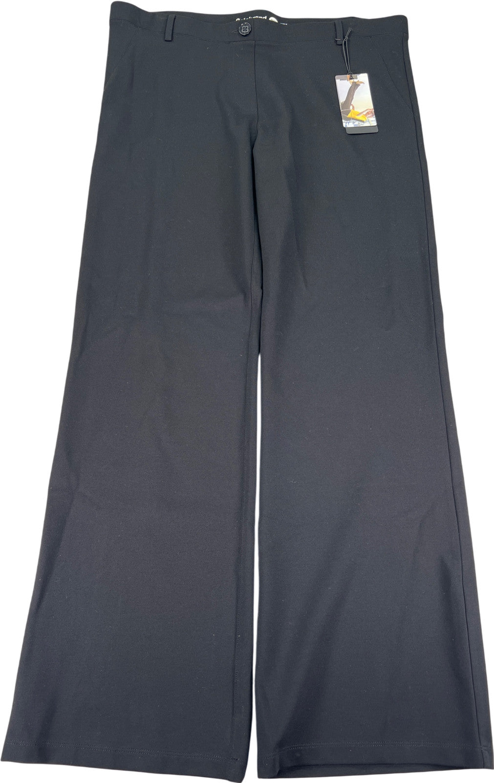 Betabrand Women’s Black Stretch Pull On Dress Yoga Pants - 2XL