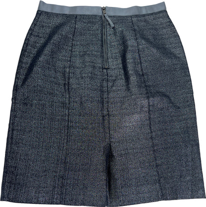 LOFT Women’s Black Metallic Pencil Skirt - 2