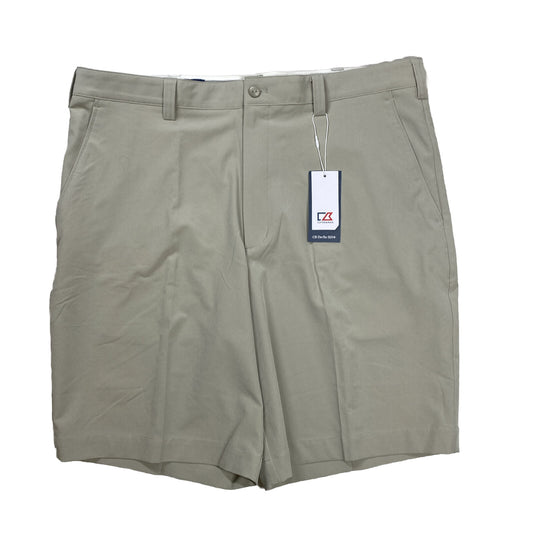 NEW Cutter and Buck Men's Beige Athletic Golf Shorts - 36