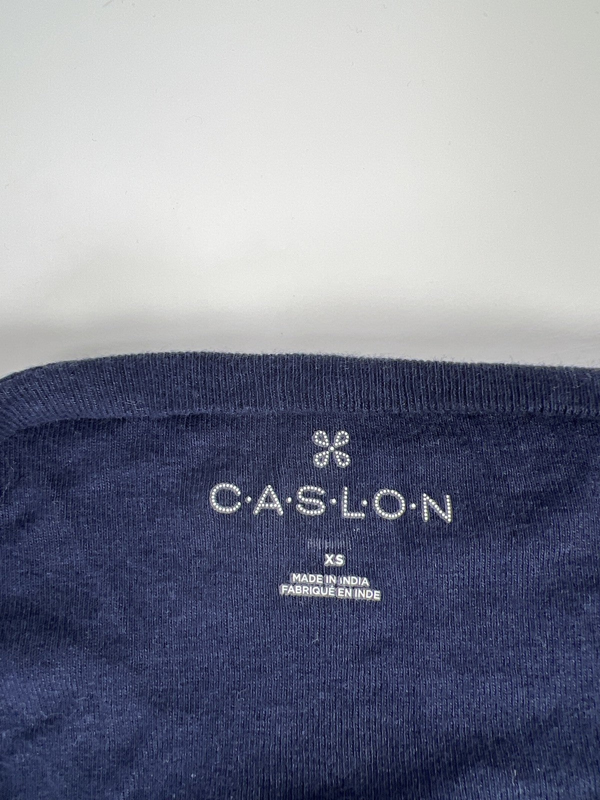 Caslon Women’s Navy Blue Short Sleeve Crewneck T-Shirt - XS