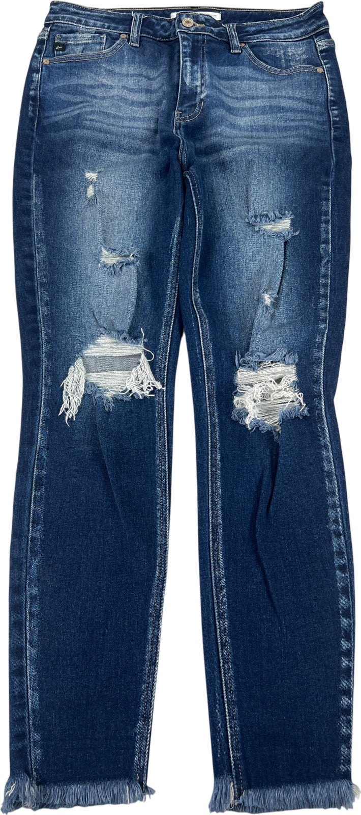 Kancan for Maurices Women’s Dark Wash Distressed Skinny Jeans - 29