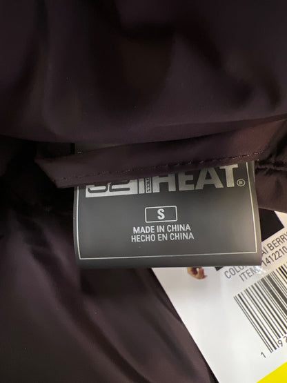 32 Degree Heat Women’s Purple Acai Full Zip Hooded Puffer Jacket - S