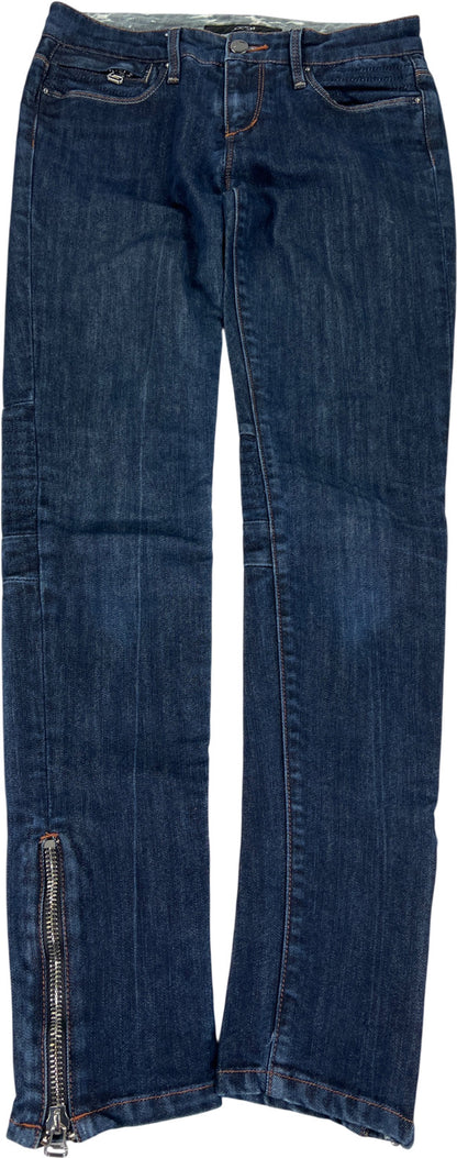 Joe’s Women’s Dark Wash Zipper Ankle Skinny Denim Jeans - 25