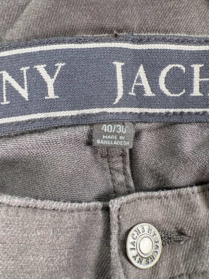 Jacks New York Men’s Gray Straight Fit Stretch Pants - 40x30