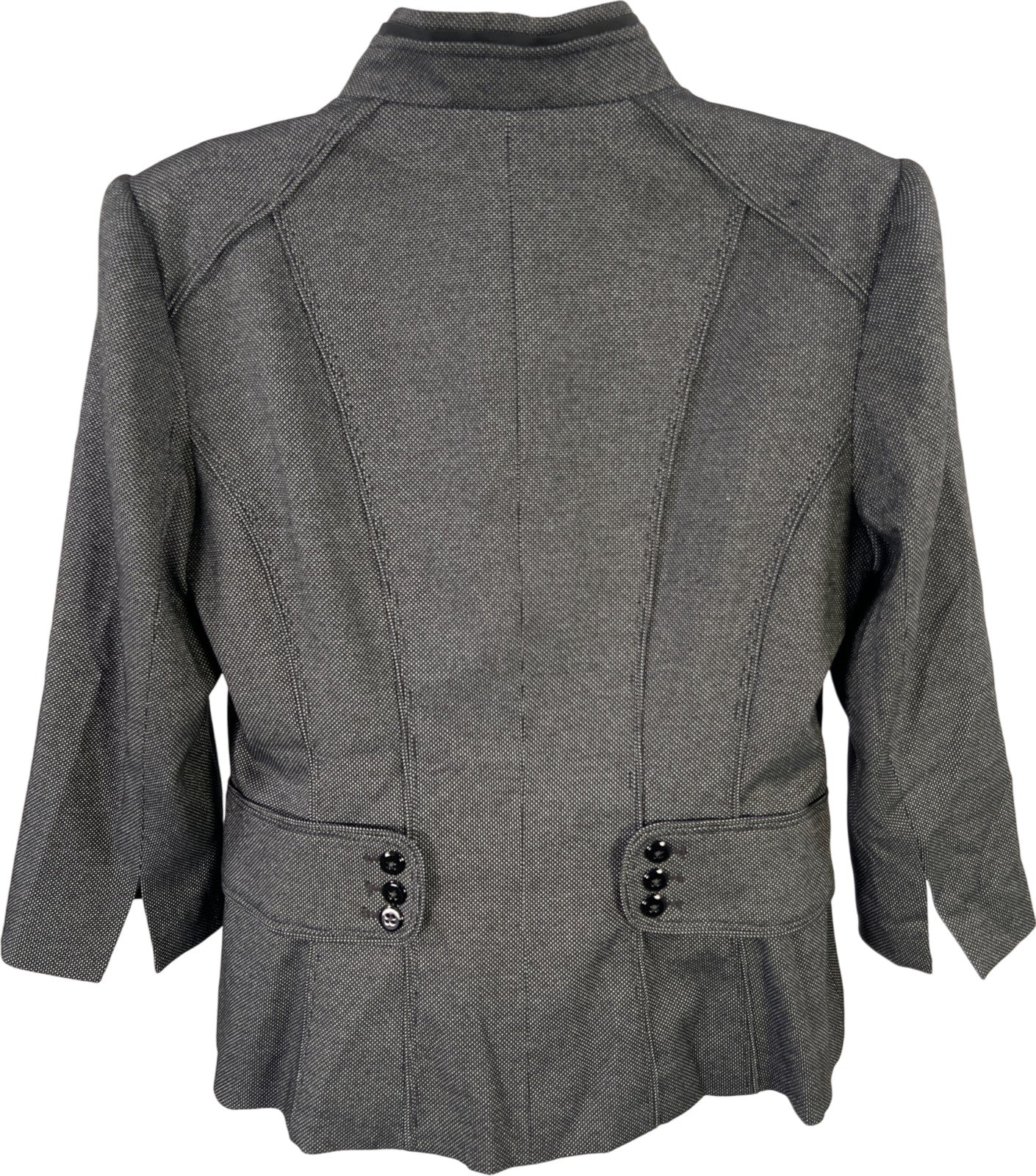 White House Black Market Women’s Black Polka Dot Blazer Jacket - 12