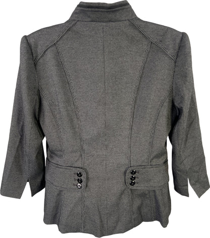 White House Black Market Women’s Black Polka Dot Blazer Jacket - 12