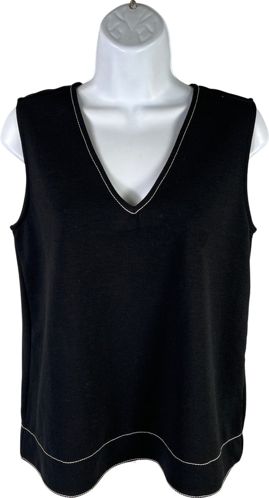 NEW Ann Taylor Women’s Black Sleeveless V-Neck Tank Top - S