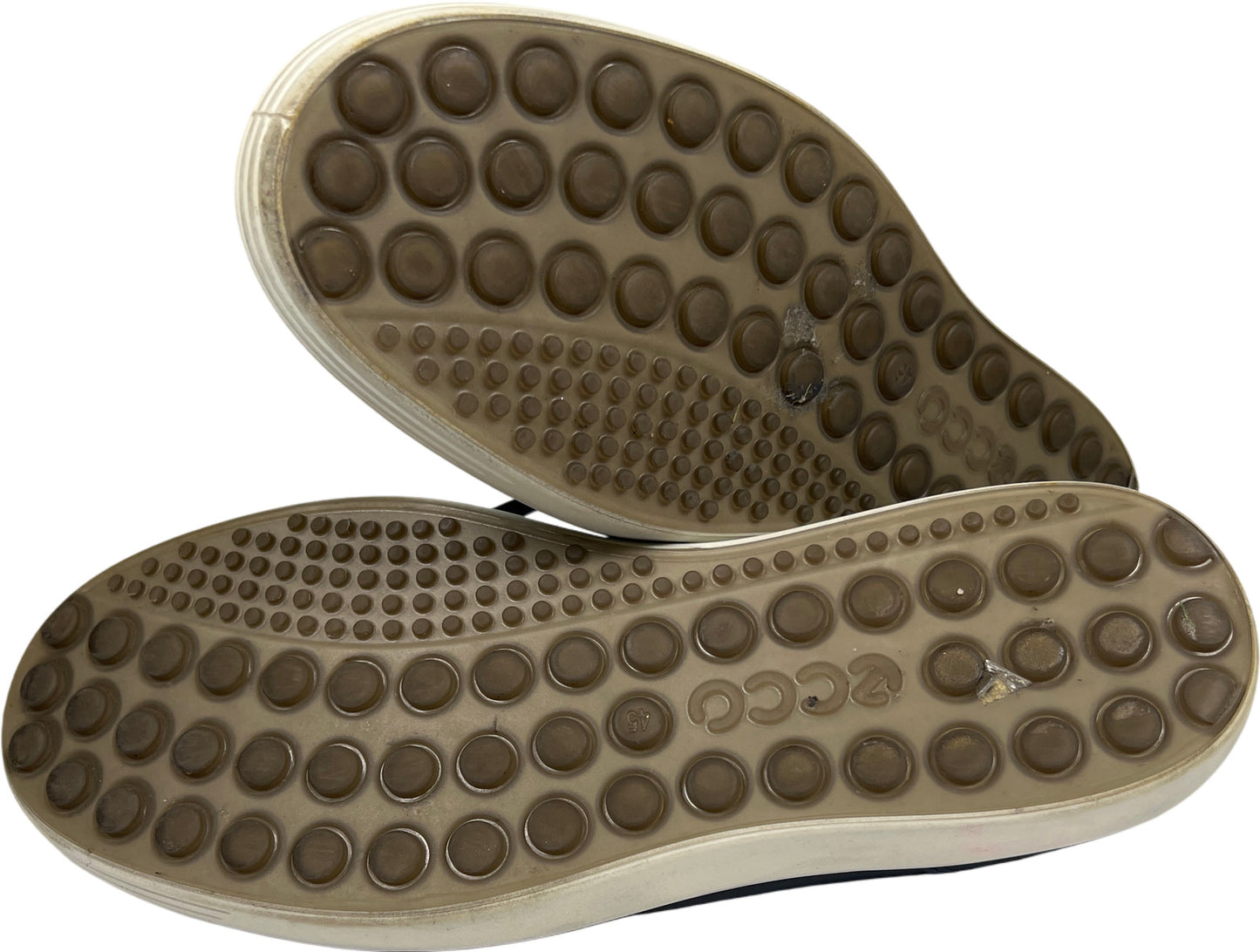 Ecco Men’s Navy Blue Leather Soft 7 Lace Up Sneakers - 11