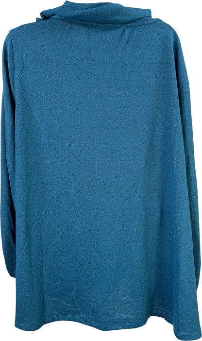 Multiples Women’s Blue Long Sleeve Cowl Neck Sweater - XL