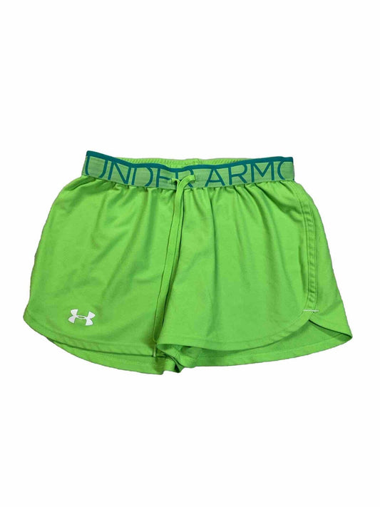 Under Armour Women's Green Loose Fit Play Up Athletic Shorts - XS