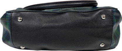 Tignanello Women’s Green/Blue Holiday Plaid Medium Tote Purse