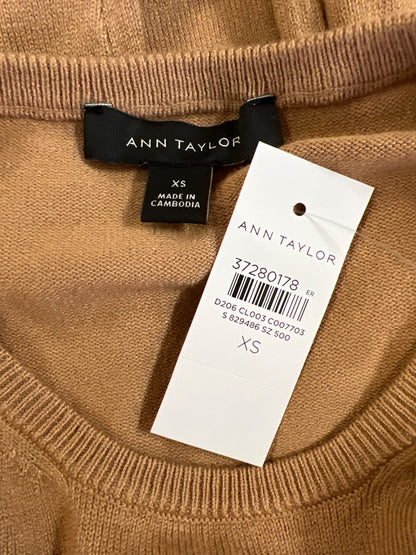 Ann Taylor Women’s Brown Long Sleeve Thin Knit Sweater - XS