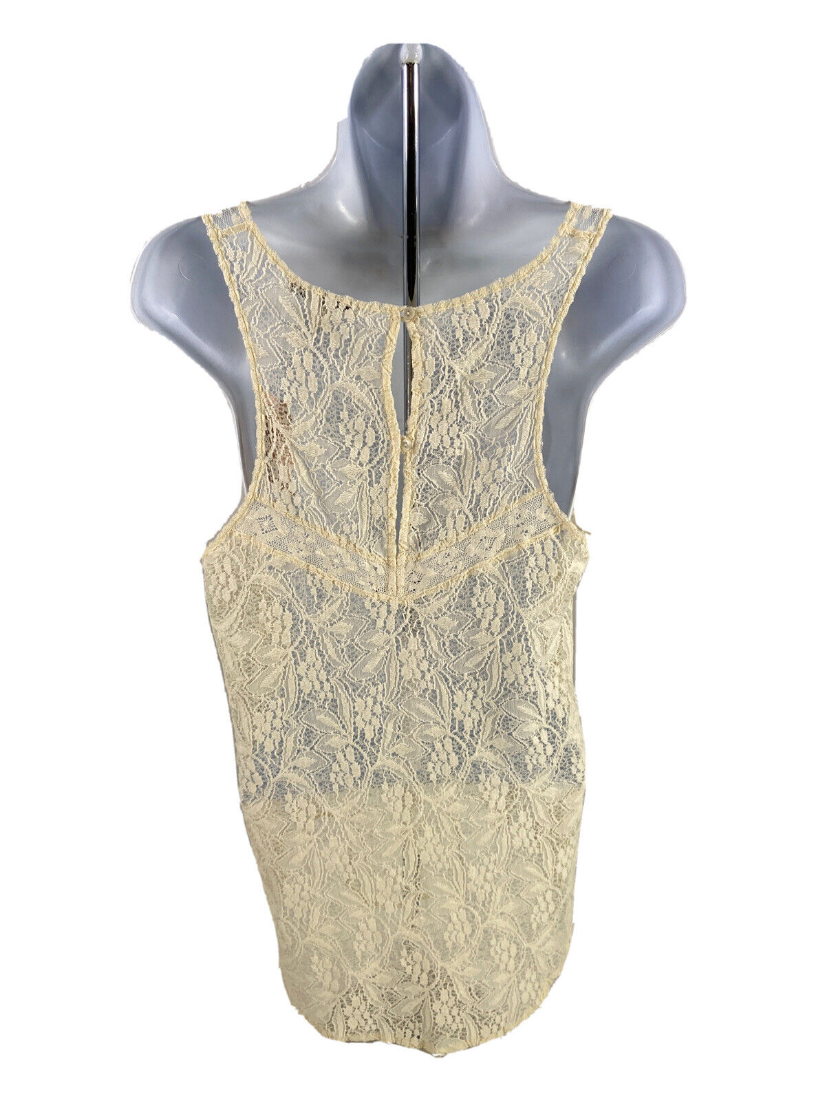NEW American Eagle Women's Ivory Lace Sleeveless Tank Top - S