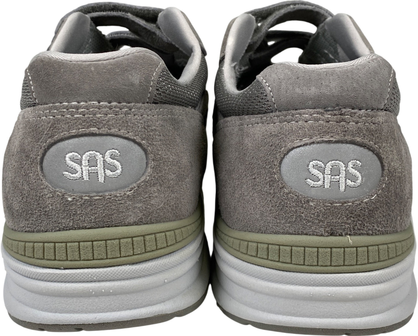 SAS Men’s Gray Suede Comfort Walking Sneakers - 12 Wide