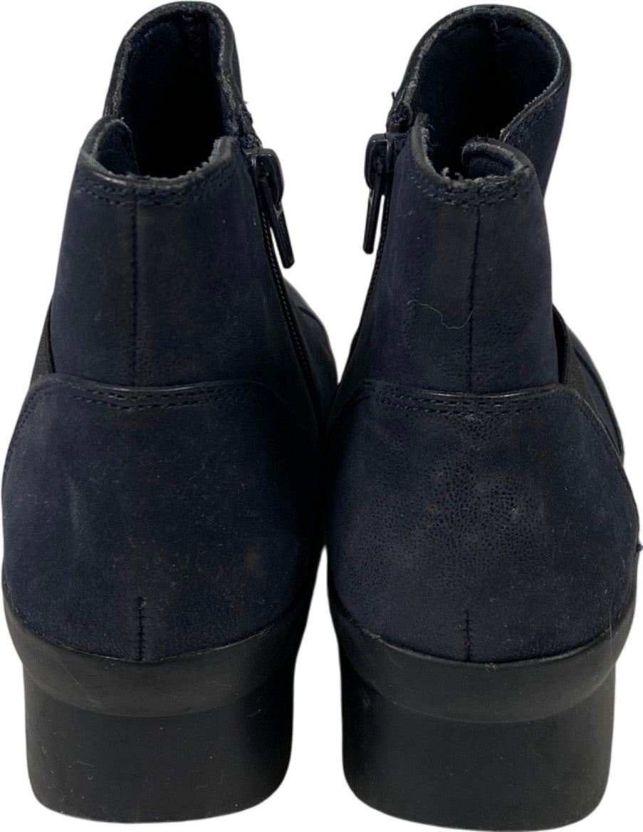 Clarks Cloudsteppers Women’s Blue Caddell Tropic Wedge Booties - 8