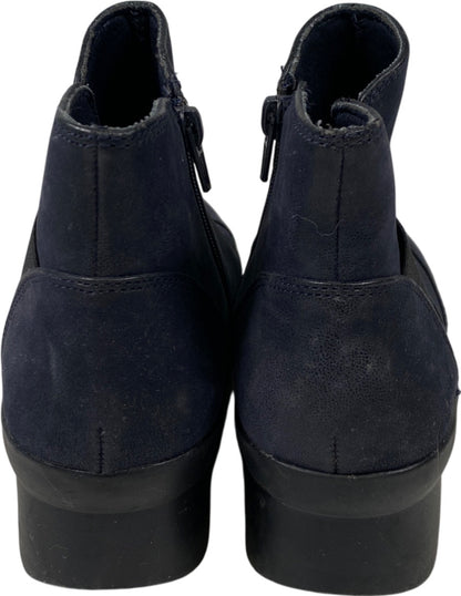 Clarks Cloudsteppers Women’s Blue Caddell Tropic Wedge Booties - 8