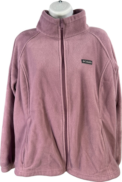 Columbia Women’s Purple Benton Springs Full Zip Fleece Jacket - Plus 2X