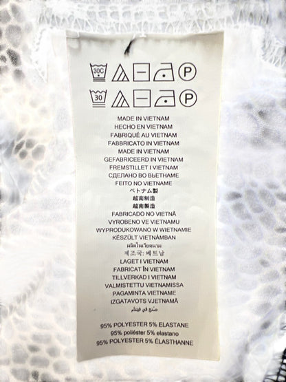 Michael Kors Women's Black/White Short Sleeve Shift Dress - XL