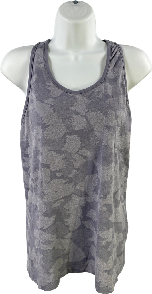 Athleta Women’s Gray Camouflage Racerback Athletic Tank Top - L