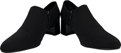 Anne Klein Women’s Black Huxton Textile Side Zip Ankle Booties - 10